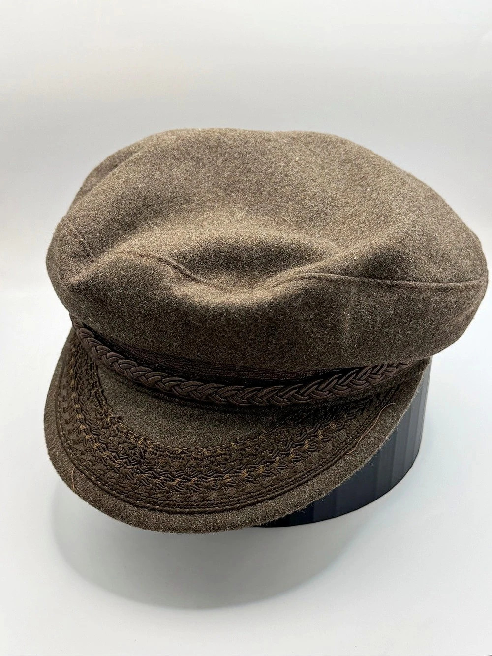 Vintage Authentic Wool Greek Fisherman Cap 7 1/4 - 73/8